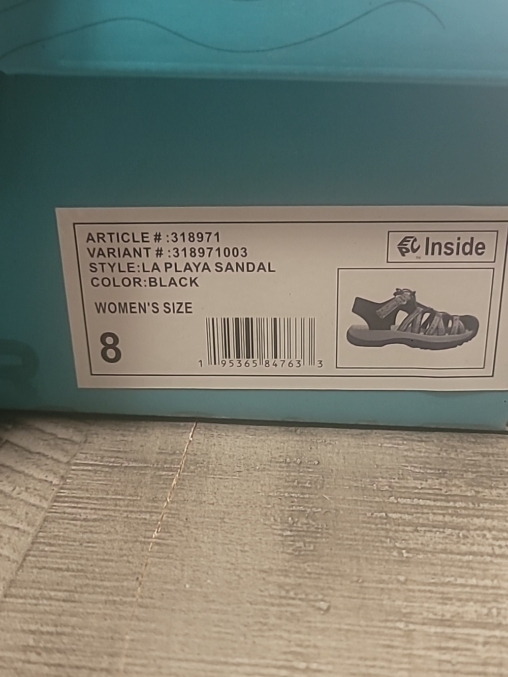Nib Zeroxposur La Playa Black/Blue Outdoor Sport Hiking Walking Sandals Size 11 - Picture 3 of 5